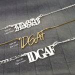 The goth Booth - IDGAF Necklace