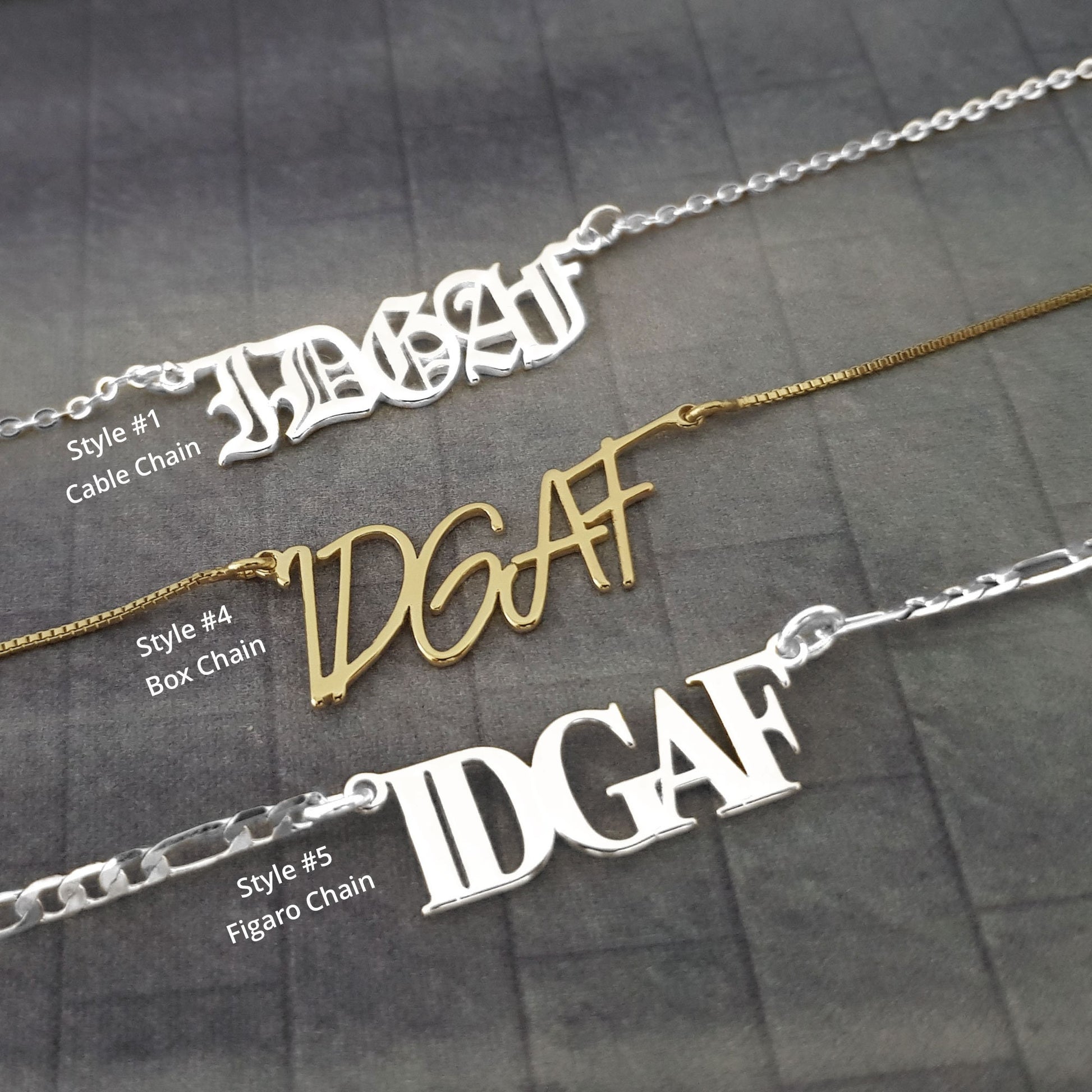 The goth Booth - IDGAF Necklace