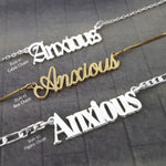 The goth Booth - Anxious Word Necklace