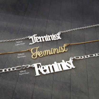 The goth Booth - Feminist Necklace