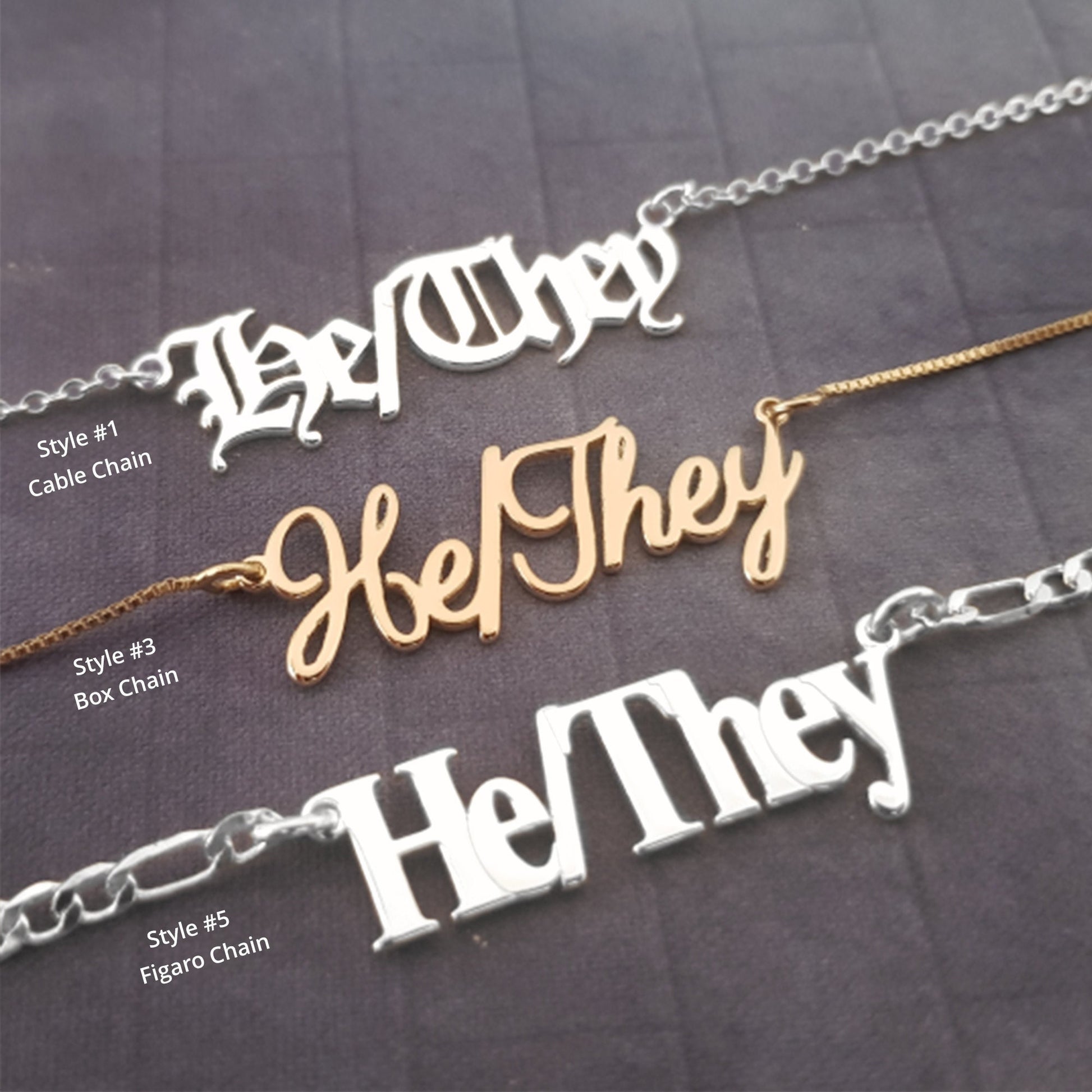 The goth Booth - He/They Necklace