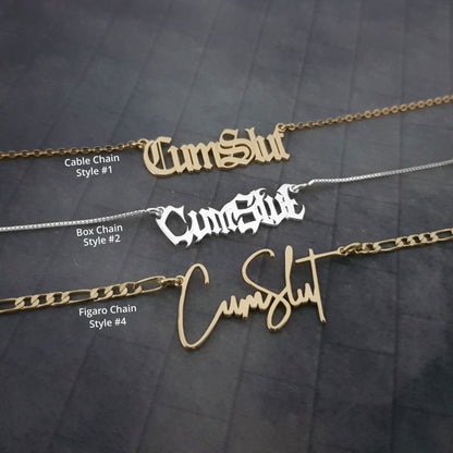 The goth Booth - Cumslut Necklace