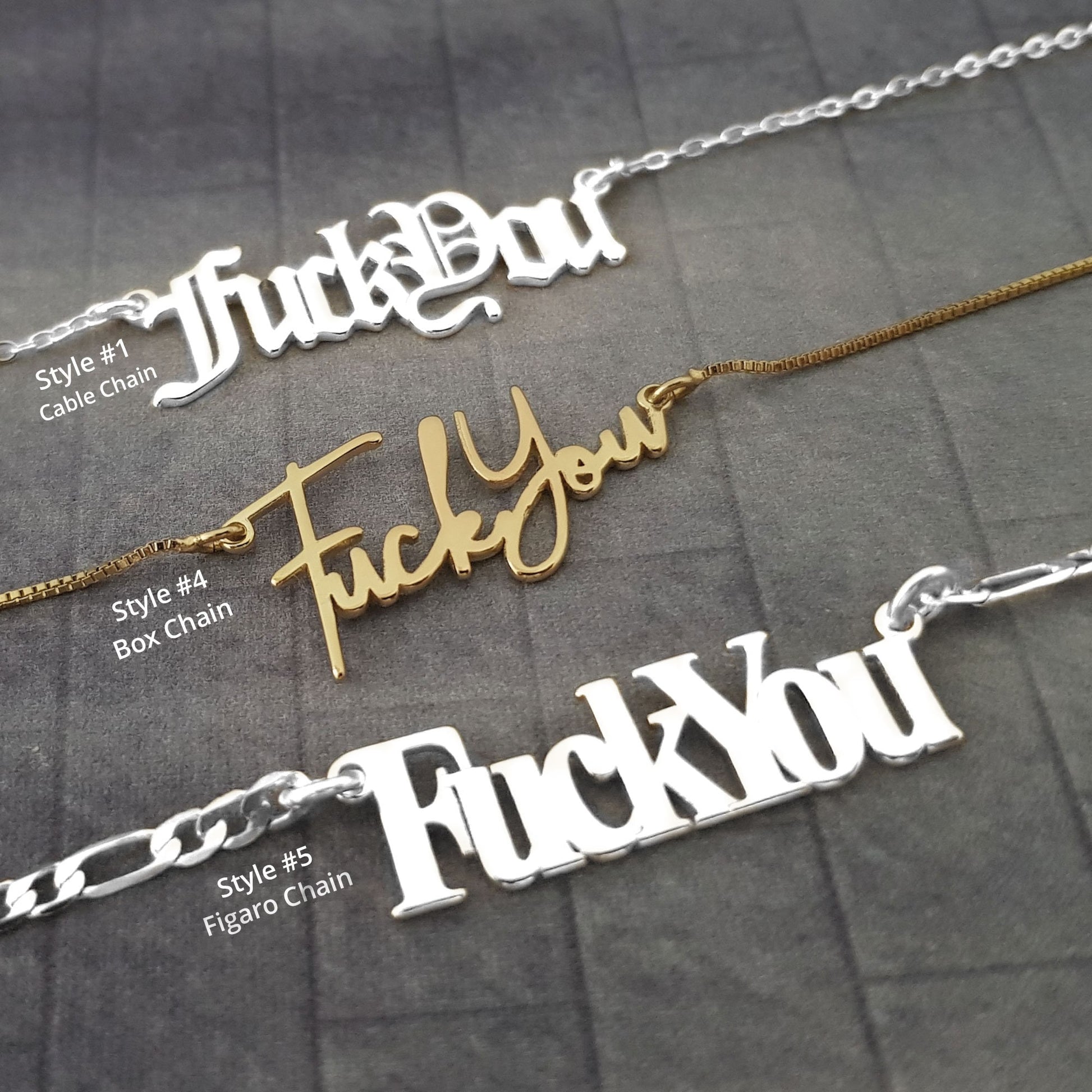 The goth Booth - Fuck You Necklace